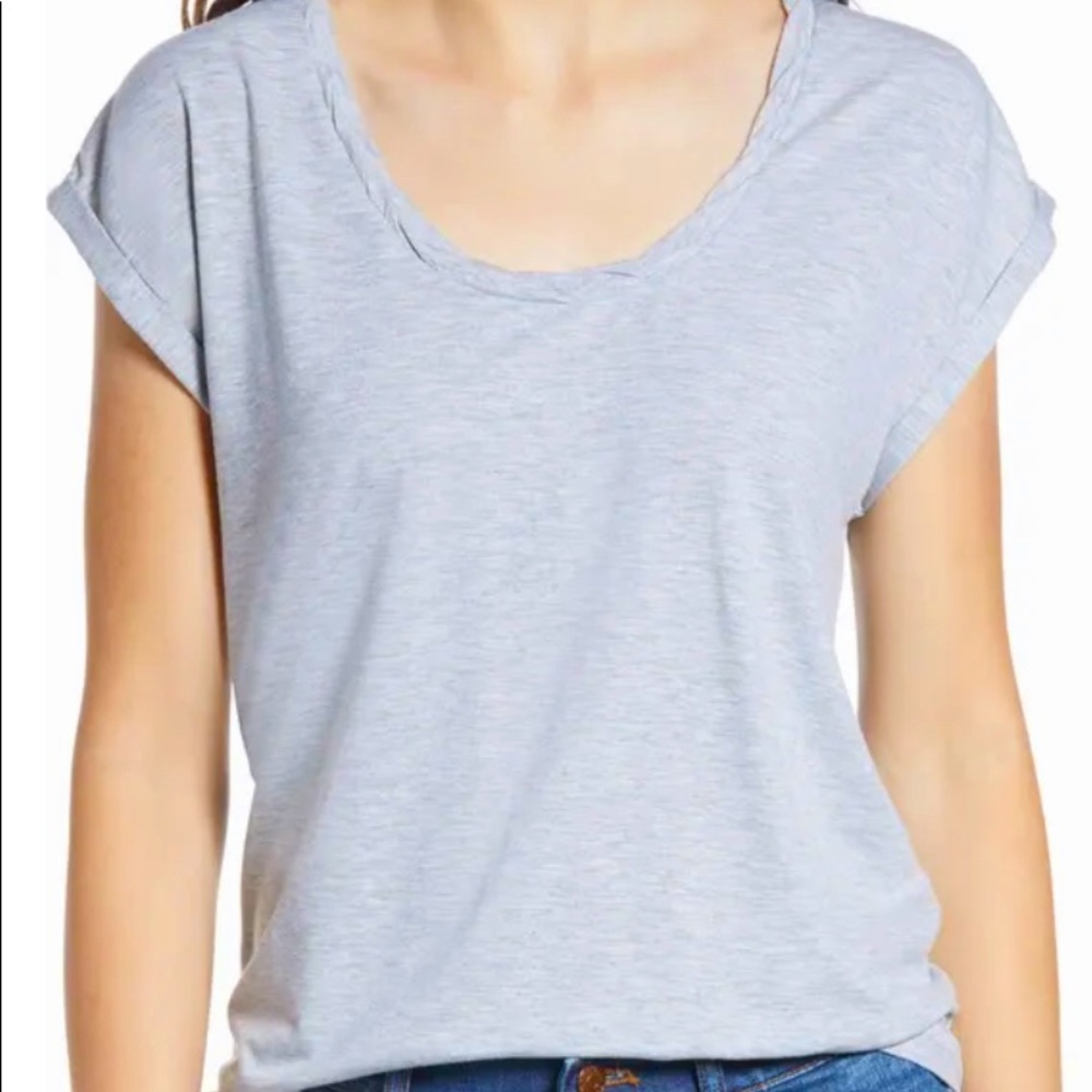 Treasure & Bond- gray shirt with twist design- womens large